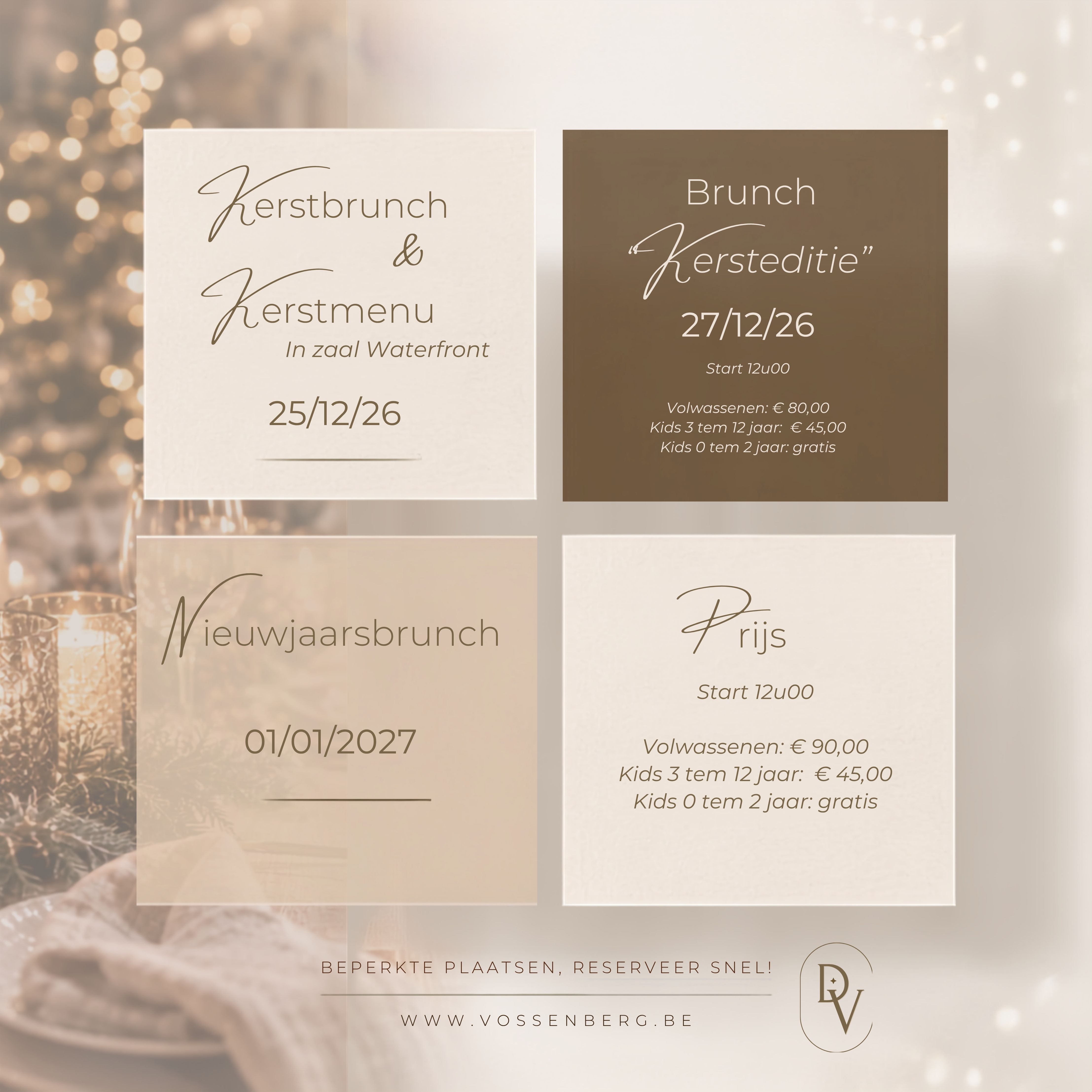 Kerstbrunch - Reynaertzaal